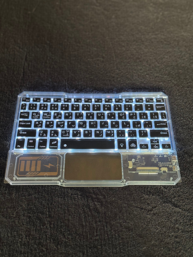 کیبورد و موس وایرلس RGB ترنسپرنت | بلوتوث | قابل شارژ Type‑C | وارداتی از عمان