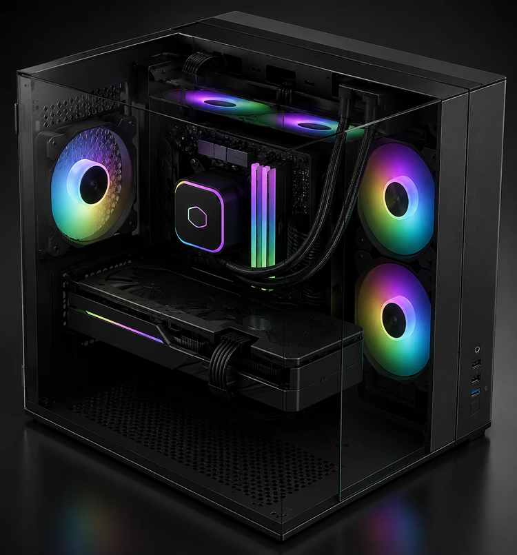 سیستم گیمینگ و رندرینگ حرفهای Tezeract (تِزِرکت) FULL AMD BUILD | کیس اسمبل شده | کیس لوکس Lian Li O11 Vision Chrome و کولر LCD دار | گرافیک نسل جدید RX 9060 XT 16GB و پردازنده Ryzen 5 8500G | رم 32GB DDR5 | حافظه ترکیبی SSD+HDD | آماده برای Elden Ring و BeamNG | ویندوز ۱۱ پرو