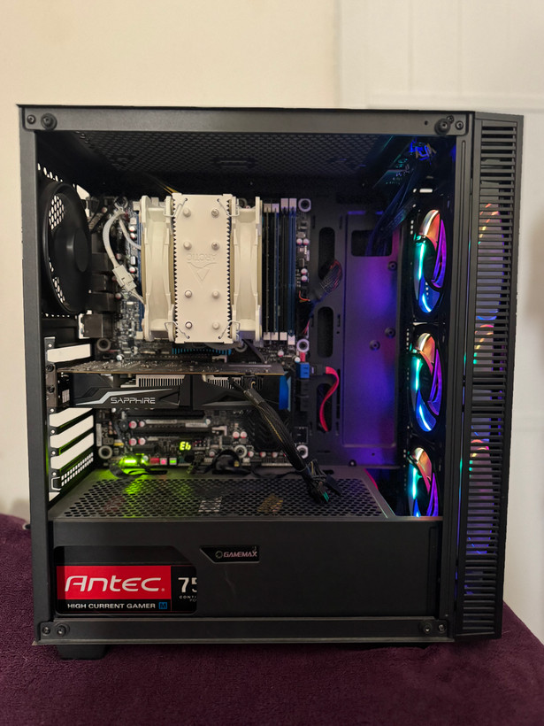 سیستم گیمینگ و اداری FRIENDLY | کیس Arad RGB Mid Tower | گرافیک RX 580 8GB | پردازنده Intel Core i5‑6500 | رم 16GB DDR4 | حافظه SSD 128GB + HDD 500GB | پاور 350W | خنککننده ICE EDGE MINI FS V2.0