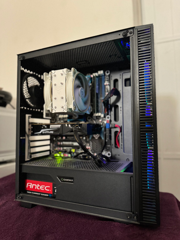 سیستم گیمینگ و اداری FRIENDLY | کیس Arad RGB Mid Tower | گرافیک RX 580 8GB | پردازنده Intel Core i5‑6500 | رم 16GB DDR4 | حافظه SSD 128GB + HDD 500GB | پاور 350W | خنککننده ICE EDGE MINI FS V2.0